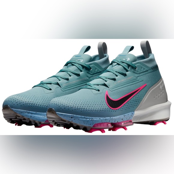 Nike Men\'s Size 9.5 Infinity Tour 2 Gore-Tex Golf Shoes Teal Pink Lace Up Ankle main image 11